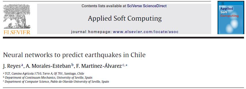 earthquake prediction chile